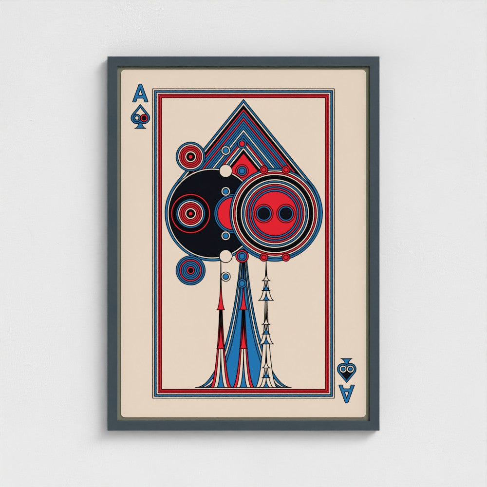 Framed Print - Ace of Spades Light